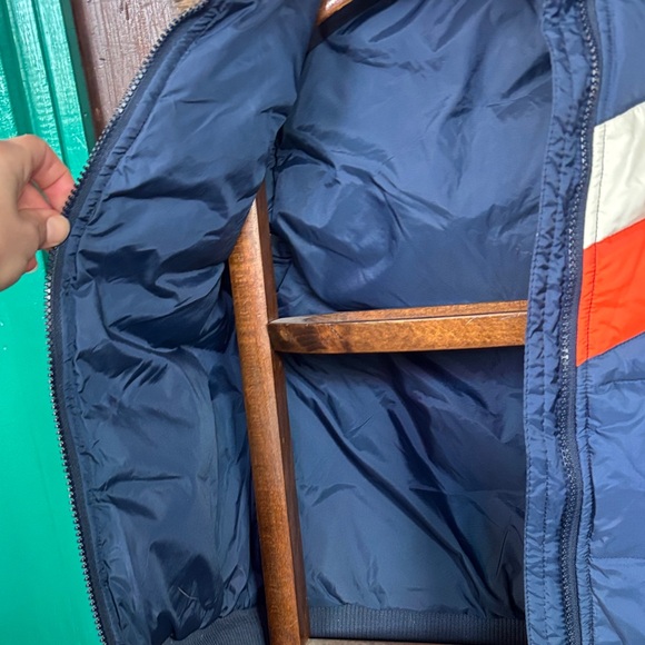 dELiA*s Blue and Orange Vest with Faux Fur - Picture 6 of 7